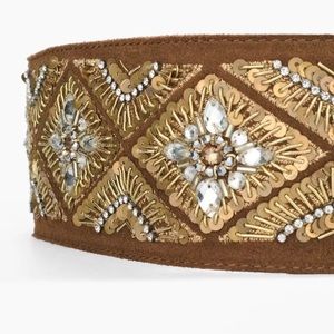 Beaded Suede Tie Belt (Original Price $99)
